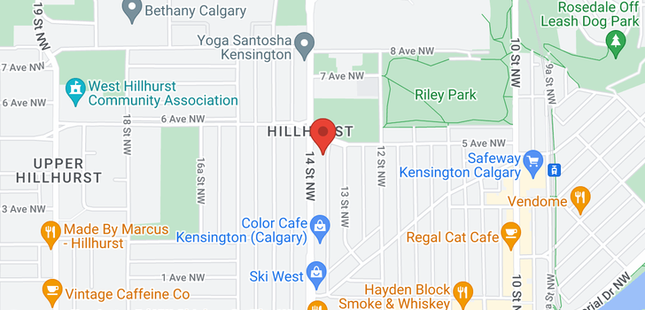 map of #301 1321 KENSINGTON CL NW